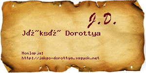 Jáksó Dorottya névjegykártya