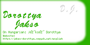 dorottya jakso business card